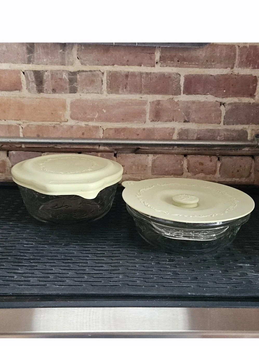 Vintage Princess House Fantasia 3-Quart Oval Casserole Dish Set with Lids